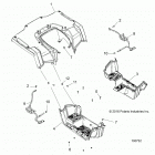 A18SDS57C5/E5 SPORTSMAN 570 TOURING EPS TRACTOR Body, rear cab and footwells - a18sds57c5  /  e5 (...