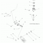 A18SWS57C1/C2/E2 SPORTSMAN 570 X2 EPS TRACTOR Brakes, brake pedal and master cylinder - a18sws57...