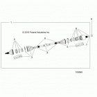 A18SWS57C1/C2/E2 SPORTSMAN 570 X2 EPS TRACTOR Drive train, rear drive shaft - a18sws57c1  /  c2 ...