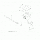 A18SDA57B7/L7/E57B5 SPORTSMAN TOURING 570 EFI/EPS Steering, controls, throttle asm. and cable - a18s...