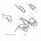 A18SDA57B7/L7/E57B5 SPORTSMAN TOURING 570 EFI/EPS Body, front cab and side panels - a18sda57b7  /  l...