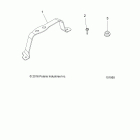 A18SDA57B7/L7/E57B5 SPORTSMAN TOURING 570 EFI/EPS Engine, air intake system support bracket - a18sda...