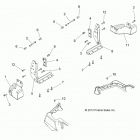 SPORTSMAN 570 EPS HD UTILITY AUS/NZ Body, tailgate brackets - a20sue57d5 (49atvtailgat...