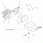 SPORTSMAN 570 EPS HD UTILITY AUS/NZ Body, seat and backrest - a20sue57d5 (49atvbackres...