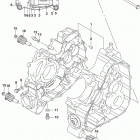 LT,A750,XP Картер двигателя