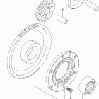 LT,A500X Муфта стартера