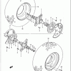 LT250S Quad Sport Переднее колесо