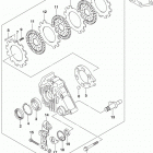 LT,A750X,XC Задний тормоз