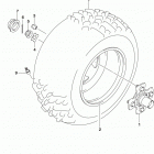 LT,A750X,XC Rh rear wheel