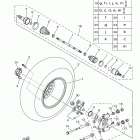 KODIAK 700 EPS 4WD (YFM70KPALG) Заднее колесо 2