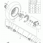 KODIAK 700 EPS 4WD (YFM70KPALG) Переднее колесо 2