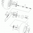 RAPTOR 90  (YFM09RYXJL/YFM09RYXJW) Rear axle wheel