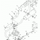 KODIAK 450 EPS HUNTE (YFM45KPHLF) Выхлопная система