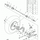 GRIZZLY EPS (YFM70GPXJD) Заднее колесо 2