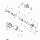 KODIAK 450 EPS HUNTE (YFM45KPHLF) Коленчатый вал и Поршень
