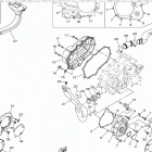 KODIAK 450 EPS HUNTE (YFM45KPHLF) Крышка картера двигателя