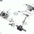 4- Commander MAX 1000R EFI 01- crankshaft, piston and cylinder - 1000r