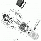 4- Commander MAX 1000R EFI 01- cylinder head, front - 1000r