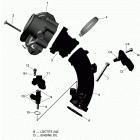 1- Defender HD5 Коллектор воздухозаборника и корпус дросселя