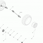 Maverick X3 Turbo - STD 08- drive system, rear - all models