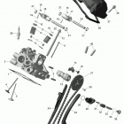 Commander MAX 800R EFI 01- cylinder head, rear - 800r efi