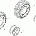 1- Maverick X3 900HO 07- wheels and tires - front and rear - package st...