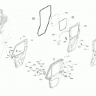 Defender MAX HD10 09- cab interior - doors