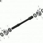 Commander MAX 1000R EFI 08- drive shaft - 1000r