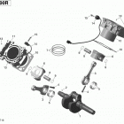 Commander MAX 1000R EFI 01- crankshaft, piston and cylinder - 1000r