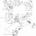 MULE PRO-FX (KAF820GKF) Brake pedal  /  throttle lever