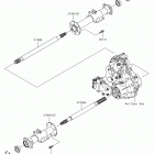 MULE SX (KAF400MKF) Задняя ось