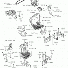 TERYX (KRF800HKF) Детали рамы (фронт)