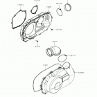 MULE PRO-MX Крышка вариатора