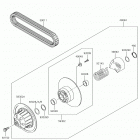 MULE 4000 (KAF620PKF) Driven converter  /  drive belt