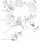 MULE PRO-FXT (KAF820AKF) Brake pedal  /  throttle lever