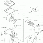 MULE SX (KAF400PKF) Воздушный фильтр