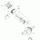 MULE SX (KAF400HKF) Crankshaft  /  piston(s)