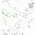 MULE SX (KAF400MKF) Задние тормозные трубопроводы