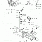 MULE PRO-FX (KAF820FKF) Крепление двигателя