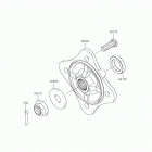 TERYX (KRF800GKFA) Rear hubs  /  brakes