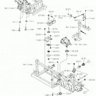 MULE PRO-DXT (KAF1000BKF) Крепление двигателя