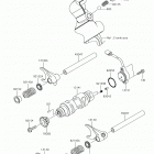 TERYX (KRF800GKFA) Шестерни   /  вилки переключения