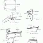 TERYX (KRF800FKF) Decals(white)(fkf)