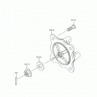 MULE PRO-FX (KAF820FKF) Front hubs  /  brakes