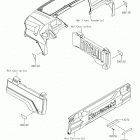 MULE PRO-FXT (KAF820BKF) Отражатели