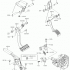 TERYX Brake pedal  /  throttle lever