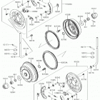 MULE 4010 Trans4x4 (KAF620SJF) Front hubs  /  brakes