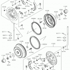 MULE 4010 TRANS4X4 (KAF620XJF) Front hubs  /  brakes