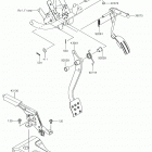 MULE SX Brake pedal  /  throttle lever