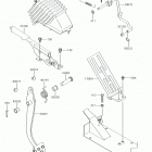 MULE 4010 4x4 Brake pedal  /  throttle lever